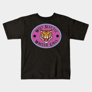 West Seattle Wheelie Girls Kids T-Shirt